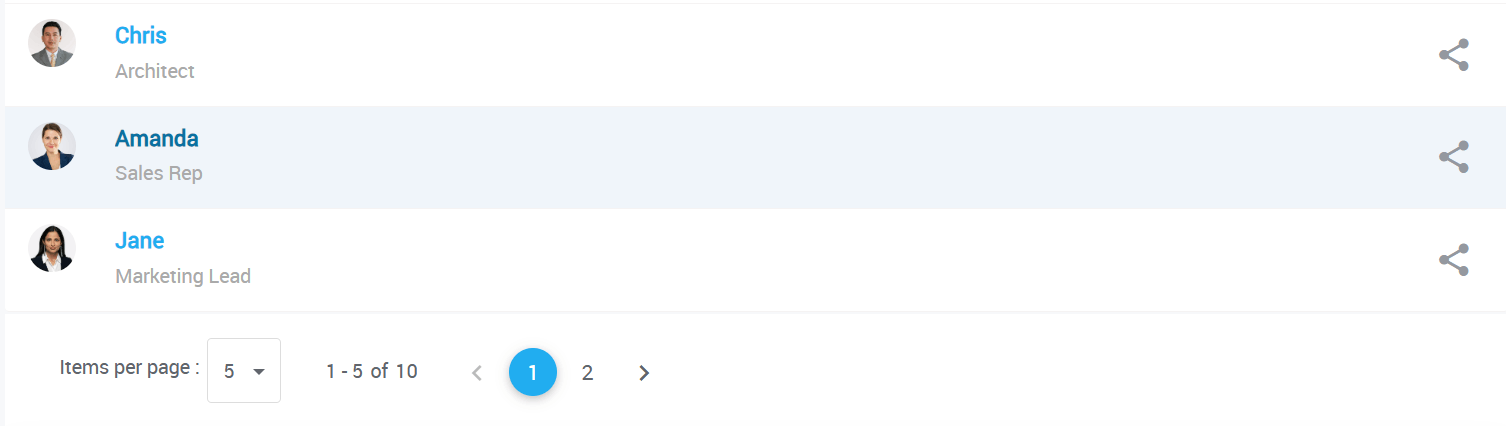 Enhanced Data Table Footer